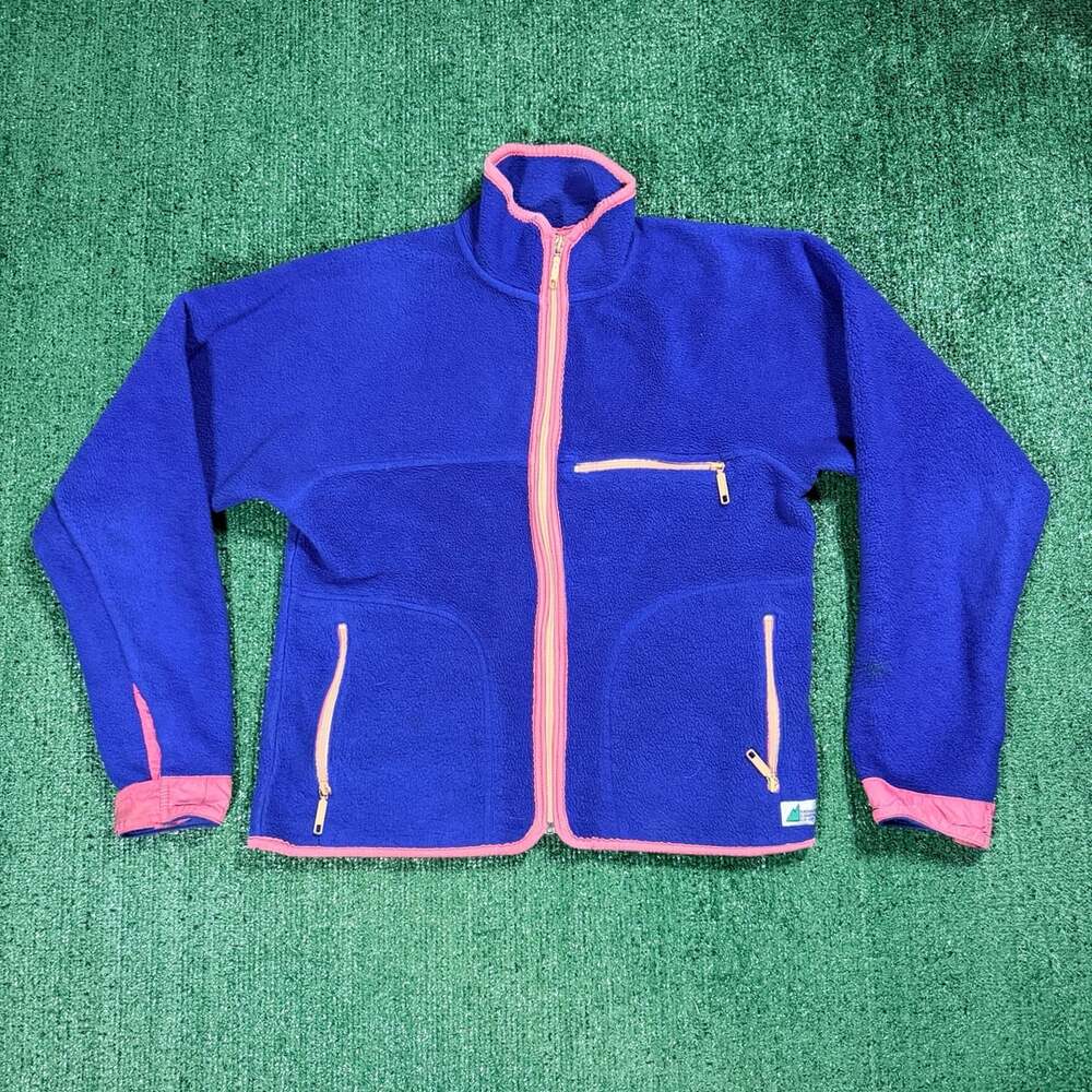 Vintage Mountain Equipment Co-op Tech Double-Faced Velour Fleece Jacket Medium
